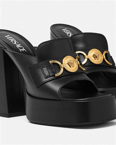 versace baroque mule shoes|versace medusa shoes.